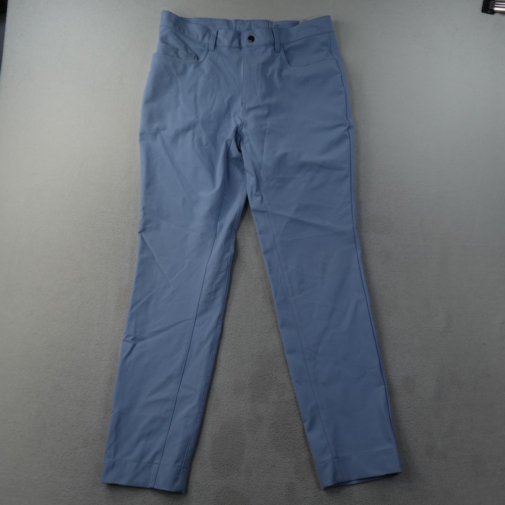 State & Liberty Pants Mens 34x30 Blue Athletic Fit 4 Way Stretch Performance